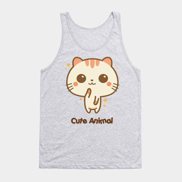 Cute kitty Tank Top by This is store